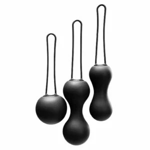 Je Joue Ami Progressive Kegel Ball Set Black Silicone 3-Piece