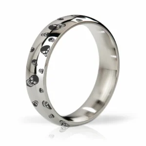 Mystim His Ringness Earl Polished Engraved 51mm Stainless Steel Ring