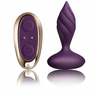 Rocks-Off Petite Sensations Desire Remote Plug Purple Silicone