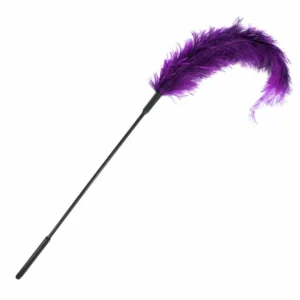 Sportsheets Ostrich Feather Tickler Purple 40cm - Sensual Play Accessory