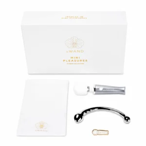 Le Wand Mini Pleasures 4-Piece Gift Set - Compact Power, Stainless Steel Tool