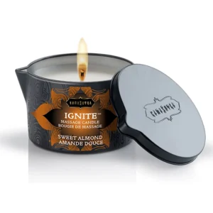 Kama Sutra Ignite Massage Oil Candle Sweet Almond 170g Aromatic Blend