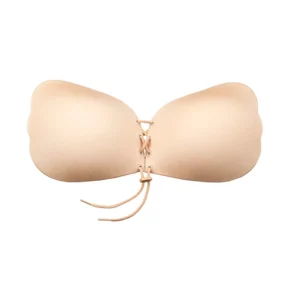 Bye Bra Lace-It Bra D Nude - Adjustable Strapless Adhesive Support