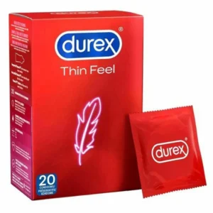 Durex Thin Feel 20-Pack - Ultra-Thin Anatomical Latex Protection