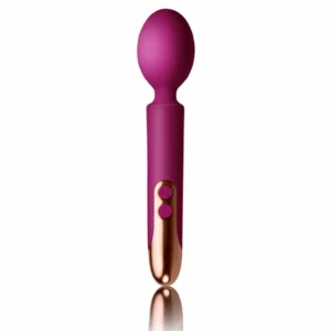 Rocks-Off Oriel Wand Fuchsia - Compact Rechargeable Silicone Massager