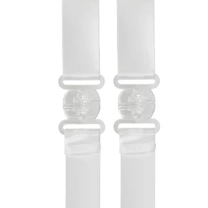 Bye Bra Transparent Low Back Straps - Clear Adjustable Extension 2pcs