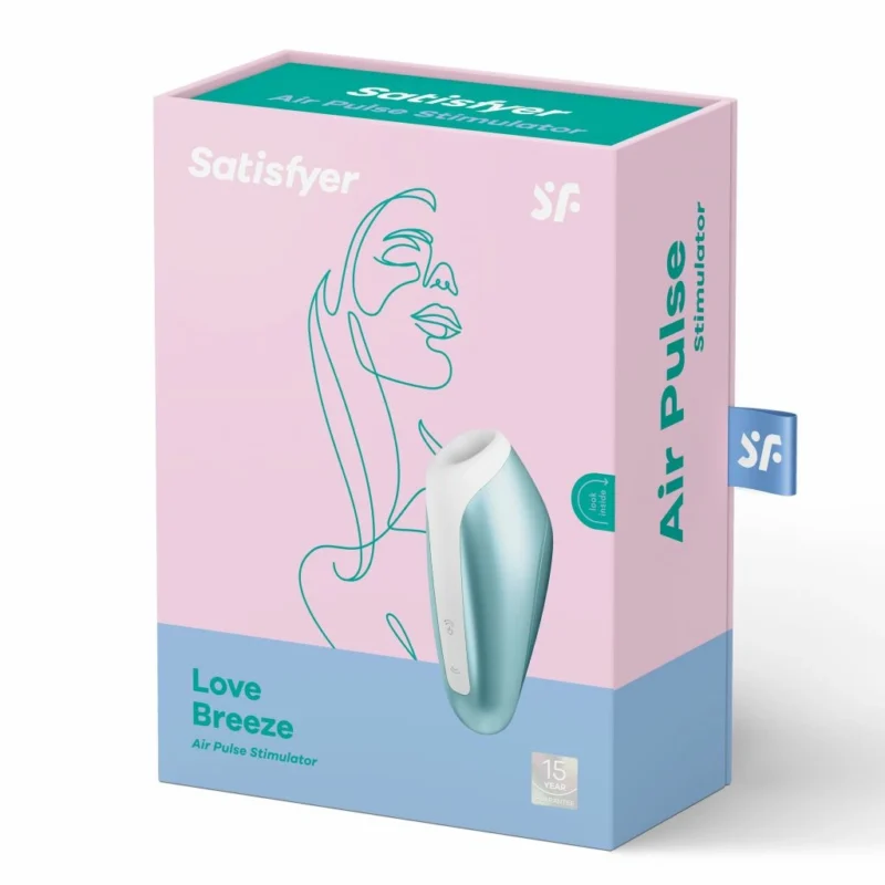 Satisfyer Love Breeze Ice Blue Intimate Air Pulse Device, Waterproof