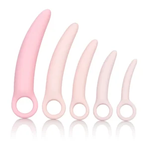CalExotics Inspire Silicone Dilator Set 5-Piece Ergonomic Pastel Pink