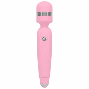 Pillow Talk Cheeky Pink Wand Massager - Rechargeable, Silicone, Wireless
