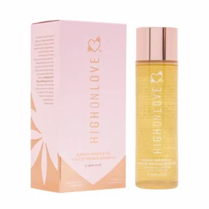 HighOnLove Massage Oil Strawberries & Champagne 120ml - Nourishing Formula