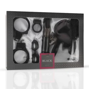 Loveboxxx I Love Black 6-Piece Couples Gift Set Black Edition