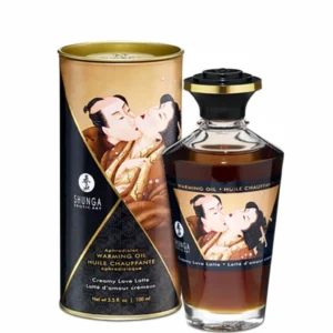 Shunga Aphrodisiac Warming Oil Creamy Latte 100ml - Edible Massage Formula