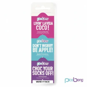 Picobong Massage Oil Candle Set 3x15ml - Apple Cinnamon, Chocolate Chili, Coconut Vanilla
