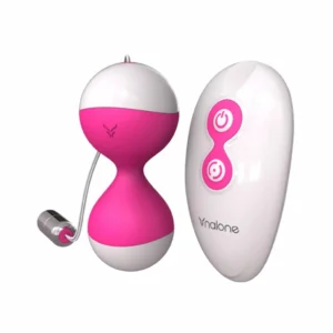 Nalone Miu Miu Kegel Trainer & Vibrating Massager, Silicone, Remote, Pink