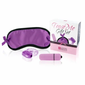 LoversPremium Tease Me Set Purple - Blindfold & Vibration Accessories