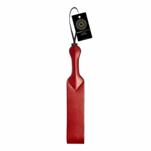 Sportsheets Saffron Loop Paddle - PU Leather Red-Black, Secure Grip