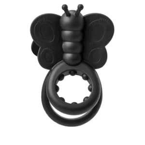 The Screaming O Charged Monarch Black - Dual-Ring Silicone Butterfly System