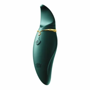 ZALO Hero Jewel Green - PulseWave Intimate Device, Ergonomic, Swarovski