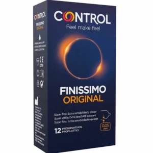 Control Finissimo Ultra-Thin Latex Condoms 12-Pack, Ergonomic Design