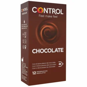 CONTROL Adapta Chocolate Flavored Anatomical Latex Condoms 12pcs