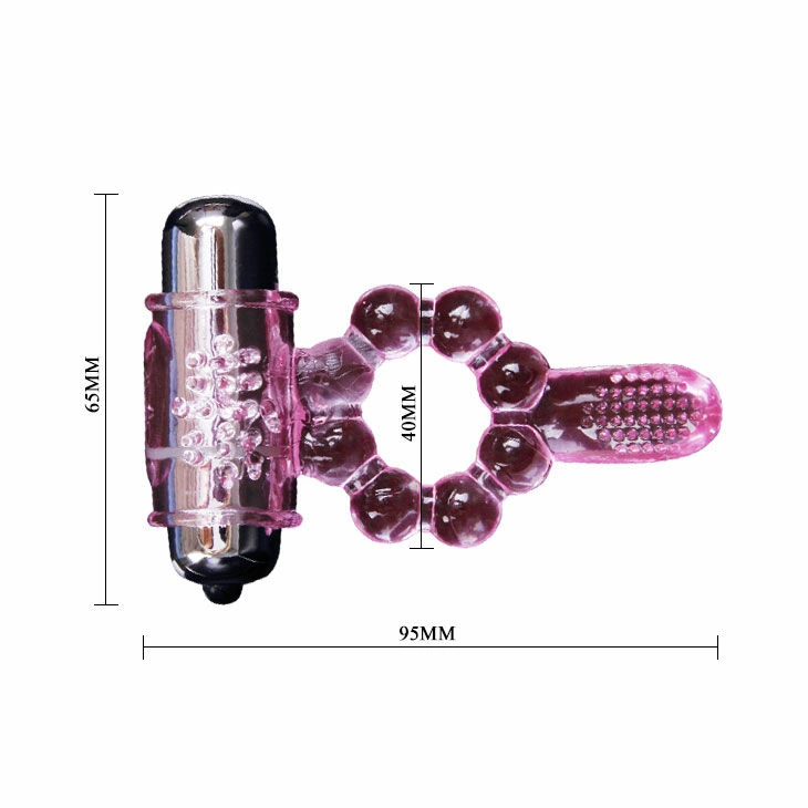 Baile Silicone Ring Pink - 10 Rhythm Intimate Vibration System