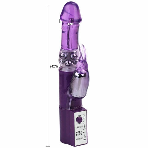 Baile Hot Lady II Dual-Action Rotating Intimate Machine 24cm Pearl Pink