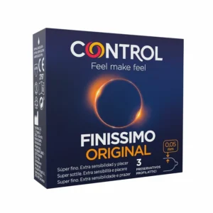 Control Finissimo Ultra-Thin Ergonomic Latex Condoms 3-Pack 54mm