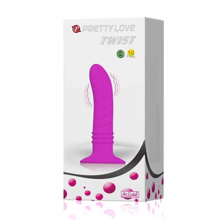 Pretty Love Anal Twist II silikoninis vibruojantis kištukas 10 režimų 13cm juodas