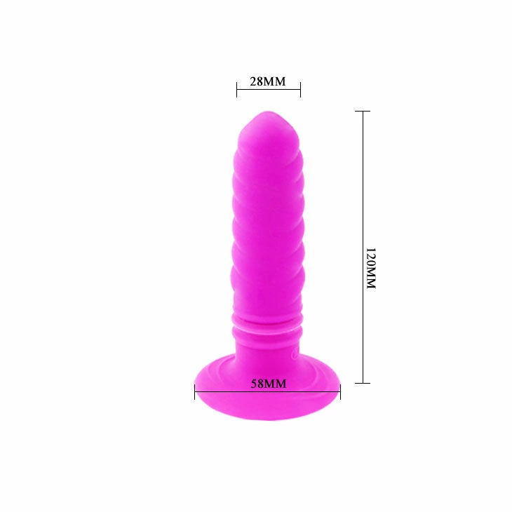 Pretty Love Anal Twist II silikoninis vibruojantis kištukas 10 režimų 13cm juodas
