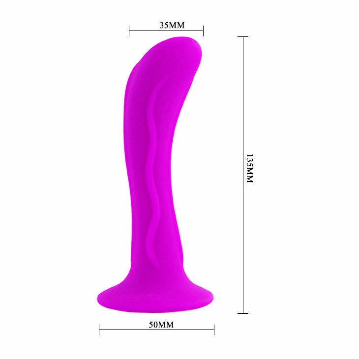 Baile Passion Unisex Plug Strong Suction Black 13,5 cm silikonas