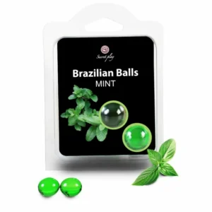 Secret Play Intimate Massage Oil Balls Mint Aroma 2-Pack