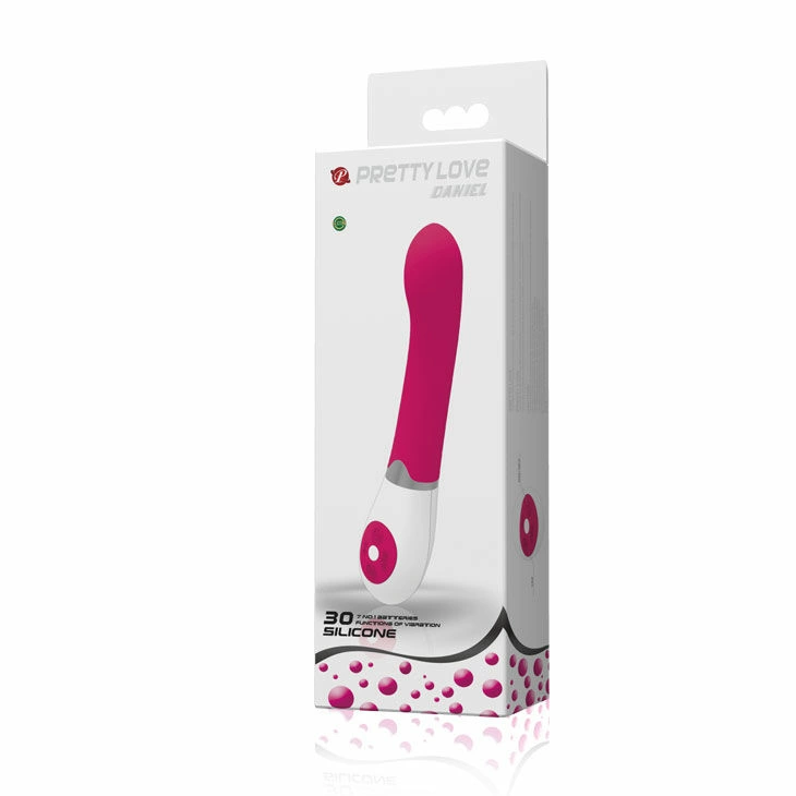 Pretty Love Daniel Vibrator Lilac-White 30 Modes Silicone 19.5 cm