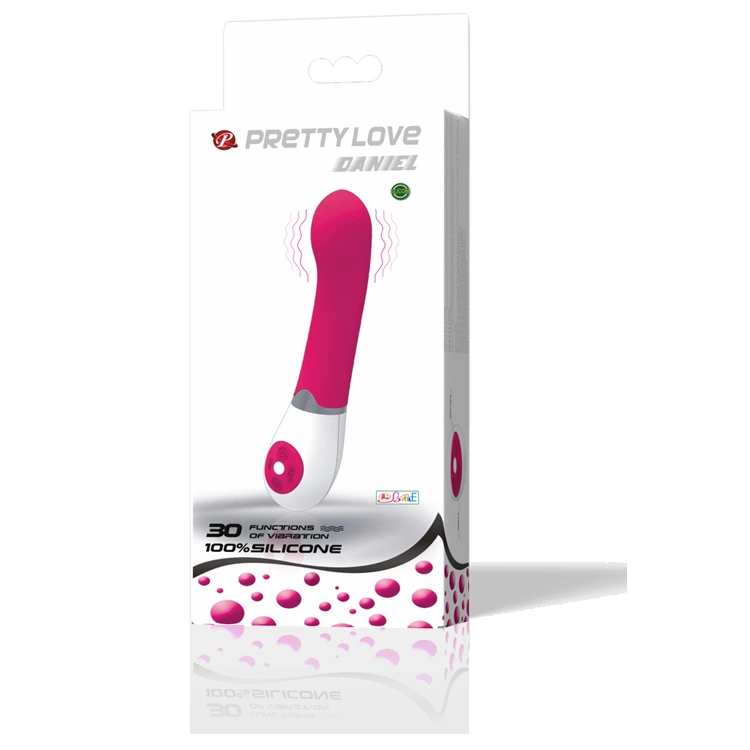 Pretty Love Daniel Vibrator Lilac-White 30 Modes Silicone 19.5 cm