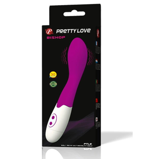 Pretty Love Flirtation Bishop Intimate Massager Lilac-White 18cm Silicone