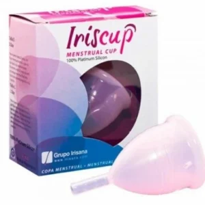 IrisCup Small Pink Menstrual Cup + Free Sterilizer Bag, Medical Silicone