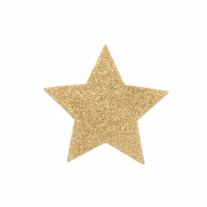 Bijoux Indiscrets Flash Golden Star Body Decorations - Reusable Gold Covers