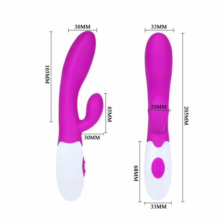 Pretty Love Alvis Dual Motor Vibrator Lilac/White 20 cm Ergonomic Design