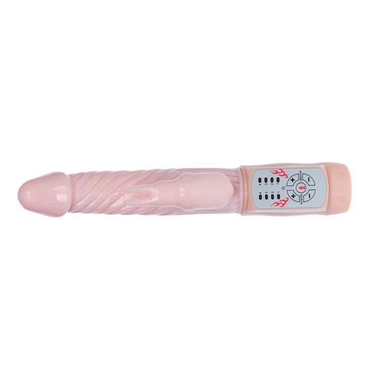 Baile Fire Bunny Rotator Intimate Machine with Heating System 220mm Pink
