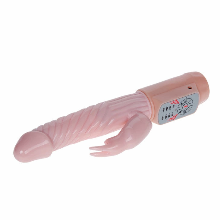 Baile Fire Bunny Rotator Intimate Machine with Heating System 220mm Pink