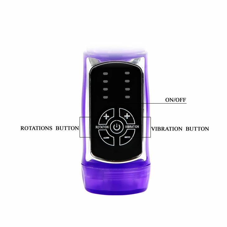 Baile US Rabbit Passion Baron Multi-Function Intimate Machine 23cm Purple