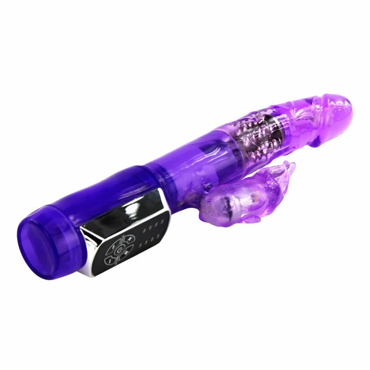 Baile US Rabbit Passion Baron Multi-Function Intimate Machine 23cm Purple