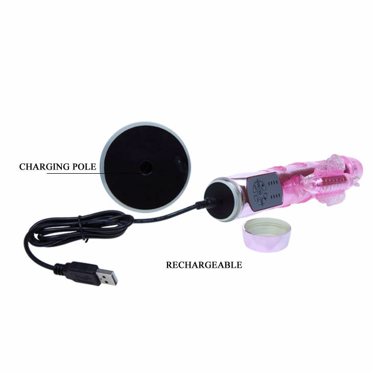 Baile US Rabbit Throbbing Butterfly - Dual Action Intimate Device, Purple