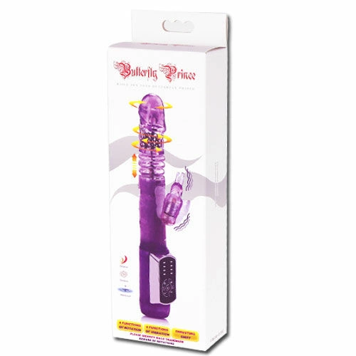 Baile Butterfly Prince Rotating Silicone Massager 23cm Pink