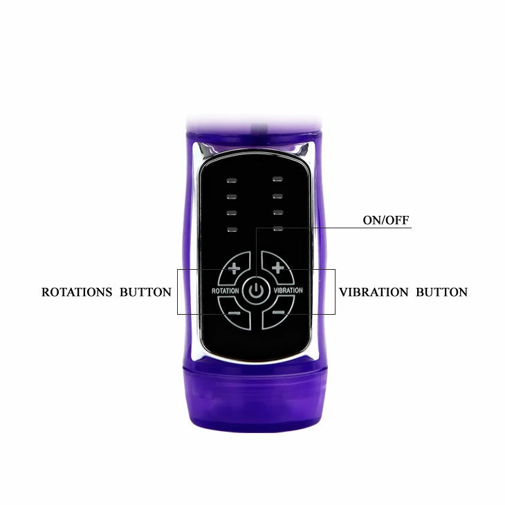 Baile Butterfly Prince Rotating Silicone Massager 23cm Pink