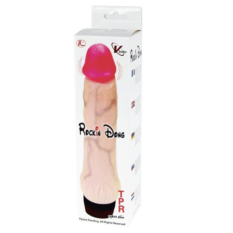 Baile Rockin Dong III Intimate System Vibrating TPR 21.5cm Beige