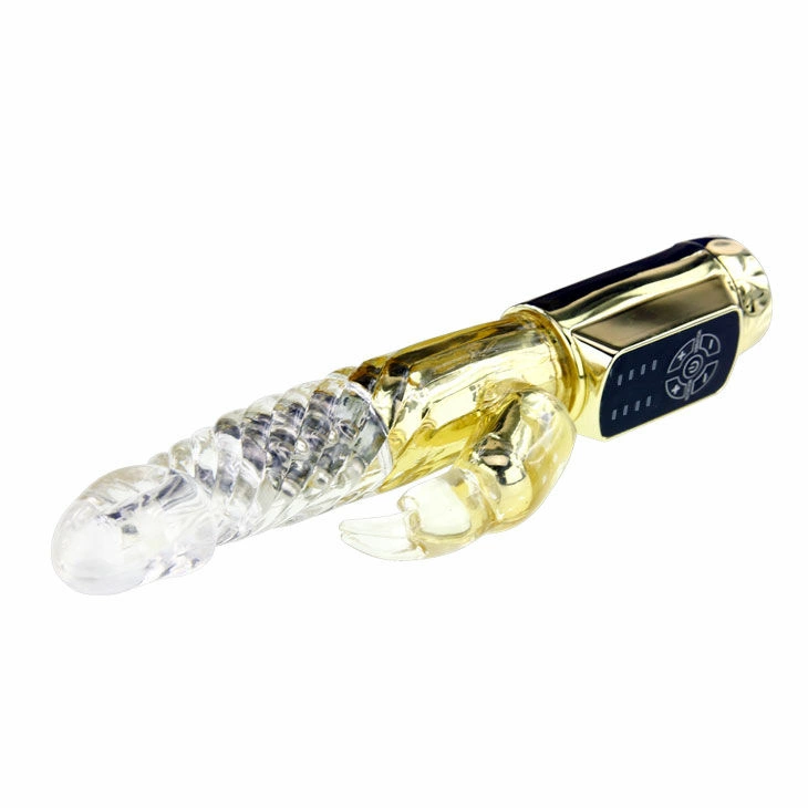 Baile US Rabbit Gold Prince Intimate Rotating Device, Gold, 23 cm