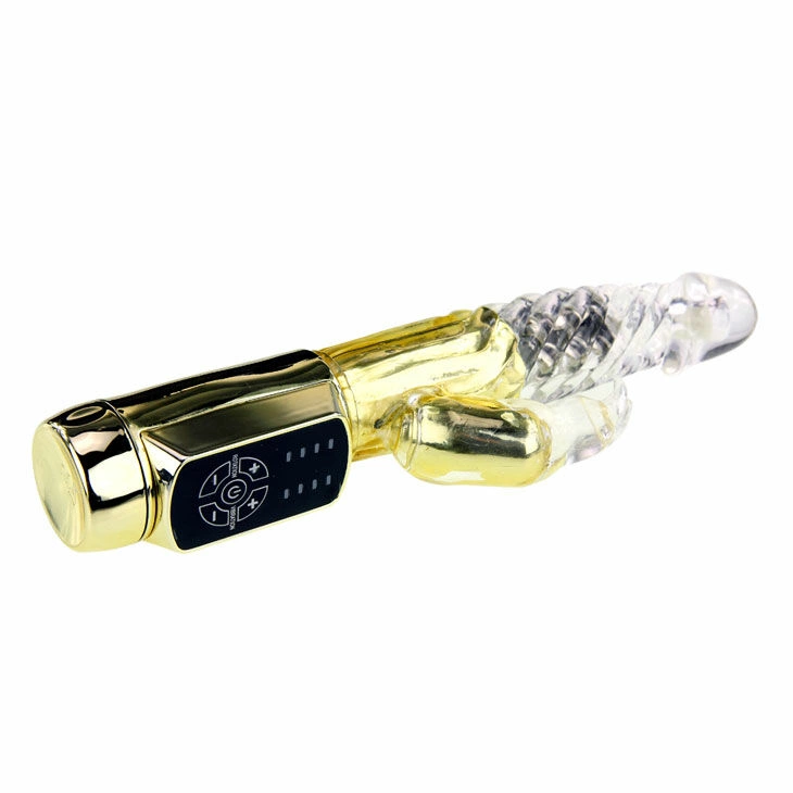 Baile US Rabbit Gold Prince Intimate Rotating Device, Gold, 23 cm