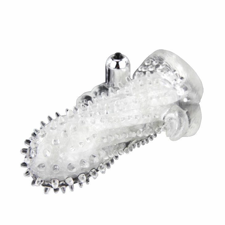 Baile Brave Man Rabbit Extension Sleeve with Vibrating Stimulator 18cm