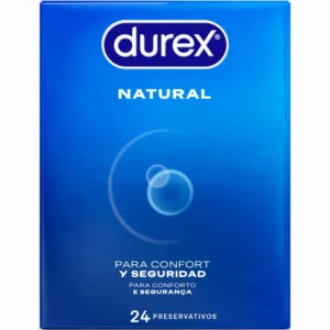 Durex Natural Plus Easy-On Condoms 24-Pack, Anatomical Shape, Zeus Scent