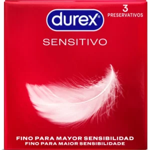 Durex Soft & Sensitive Thin Easy-On Latex Condoms 3-Pack, 56mm